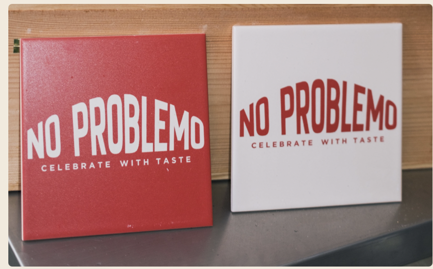 No Problemo tegels — Celebrate With Taste